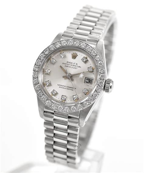 Rolex lady datejust weißgold